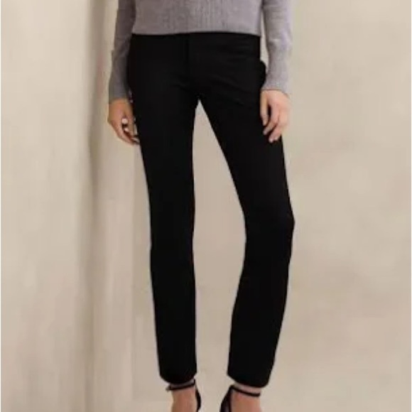 Banana Republic Black Straight Leg Pants - Picture 1 of 8